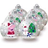 PACK DE 6 BOLAS NAVIDAD DE 8CM EN CAJA PEPPA PIG