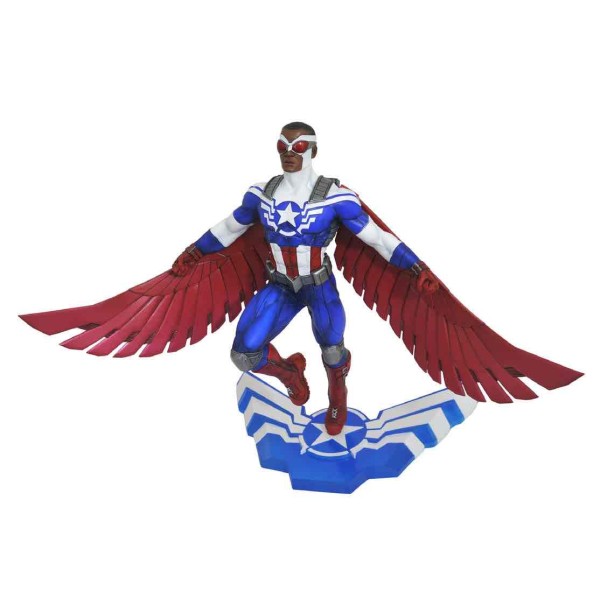 Figura diamond collection marvel falcon & the winter soldier sam wilson capitan america figura 25 cm marvel gallery