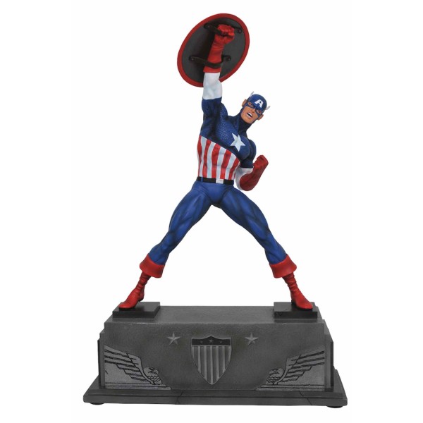 Figura diamond collection marvel avengers capitan america estatua resina 30 cm premier collection