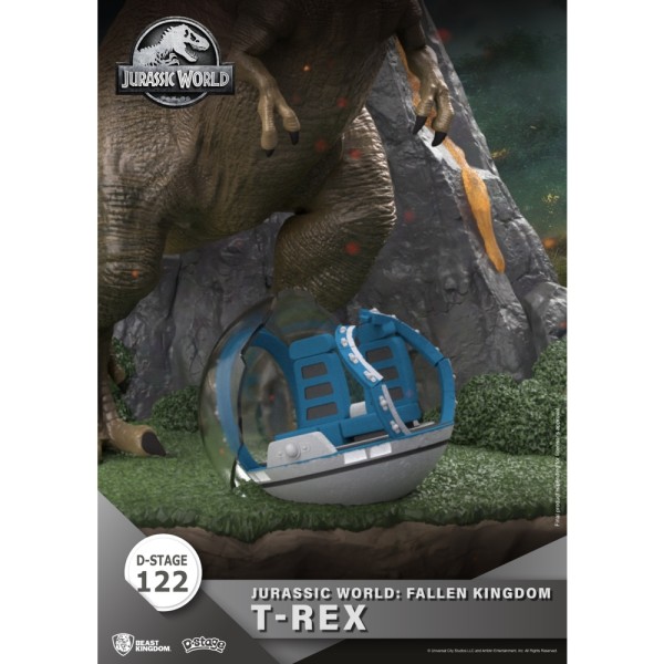 Figura beast kingdom dstage jurassic world el reino caido t - rex