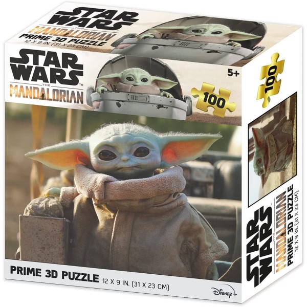 Puzle lenticular prime 3d 100 piezas the mandalorian grogu