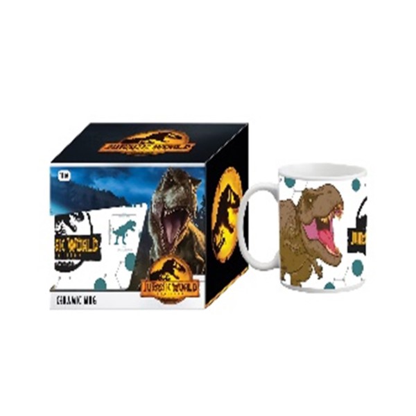 Taza gb eye ceramica jurrasic world en caja regalo