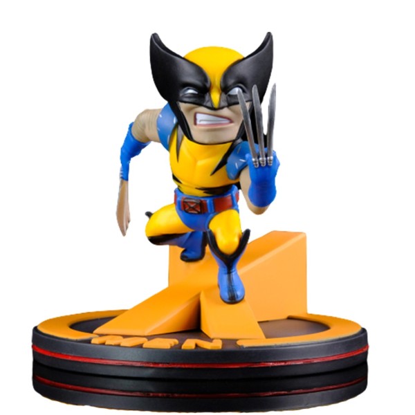 Figura quantum mechanix marvel x - men wolverine 10 cm q - fig diorama