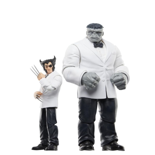 Set figuras hasbro marvel legends series wolverine path & hulk