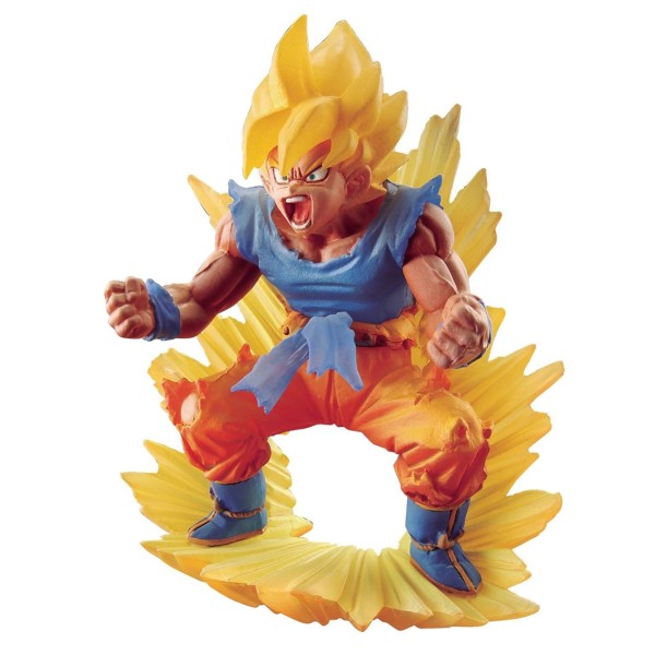 Figura megahouse dragon ball z super saiyan son goku 02 10 cm