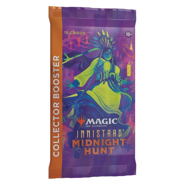 Juego de cartas collector booster wizards of the coast magic the gathering midnight hunt 12 sobres ingles