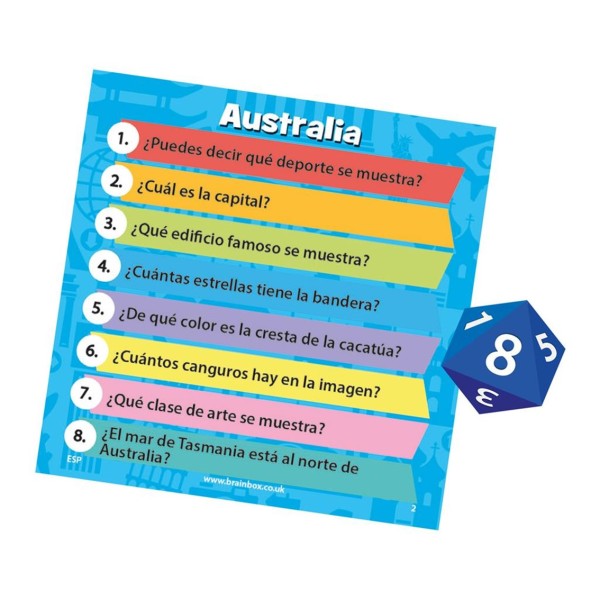 Juego de mesa brainbox el mundo pegi 8