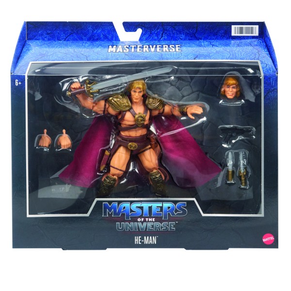 Figura mattel masters of the universe masterverse he - man deluxe