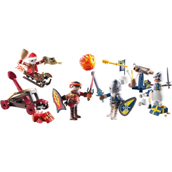 Calendario de adviento playmobil novelmore - batalla en la nieve