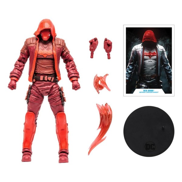 Figura mcfarlane toys dc gaming red hood monochromatic etiqueta dorada