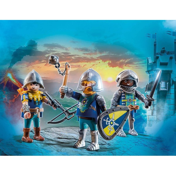 Playmobil set de 3 caballeros de novelmore