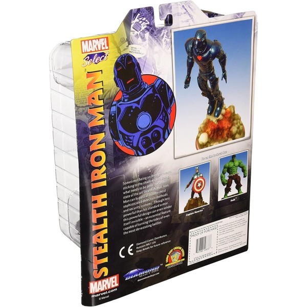 Figura diamond collection marvel select iron man iron man stealth