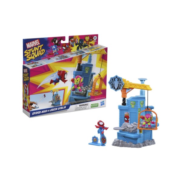 Set de juego hasbro marvel stunt squad crane smash