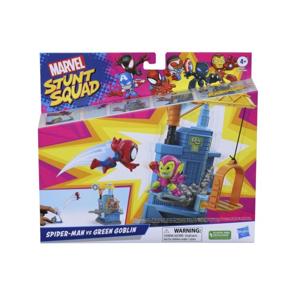 Set de juego hasbro marvel stunt squad crane smash