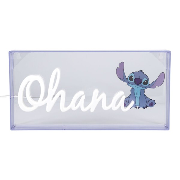 Lámpara led neón paladone stitch ohana