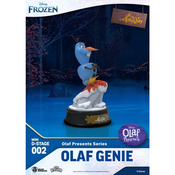 Figura beast kingdom minidstage disney olaf presenta olaf genio