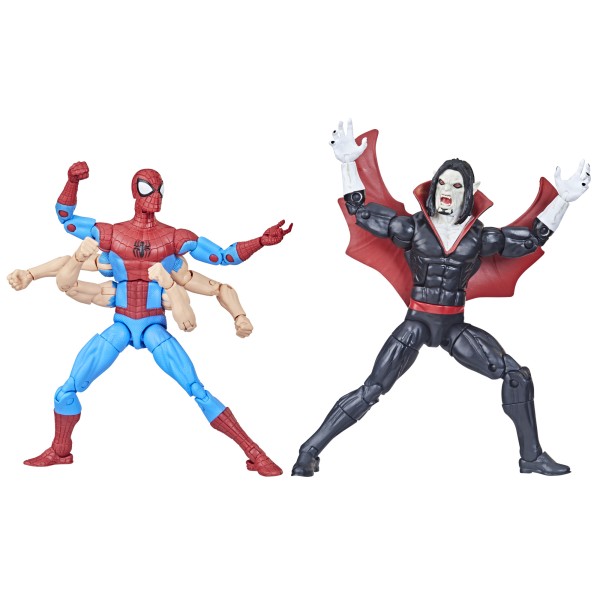 Pack 2 figuras hasbro marvel legends series spider - man & morbus