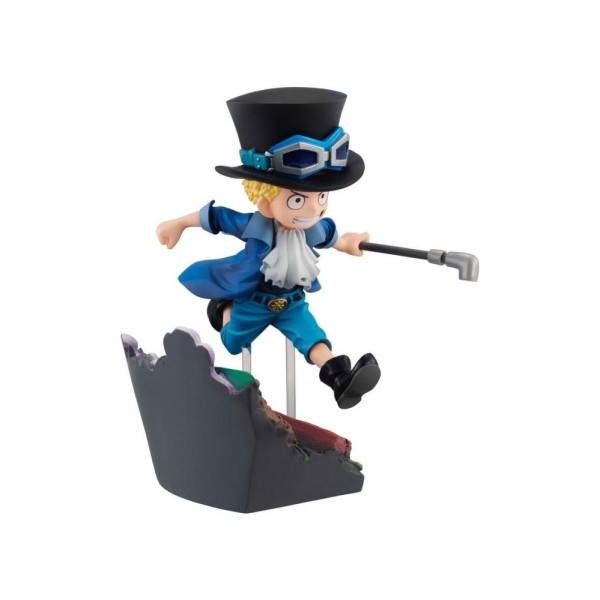 Figura megahouse gem series one piece sabo run! run!