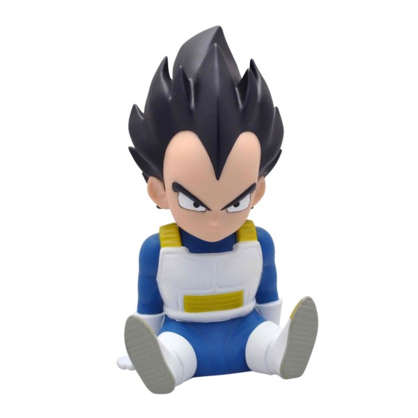 Figura hucha plastoy vegeta sentado chibi 15 cm pvc dragon ball