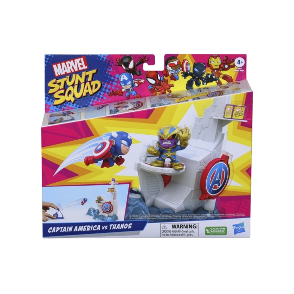 Set de juego hasbro marvel stunt squad tower smash