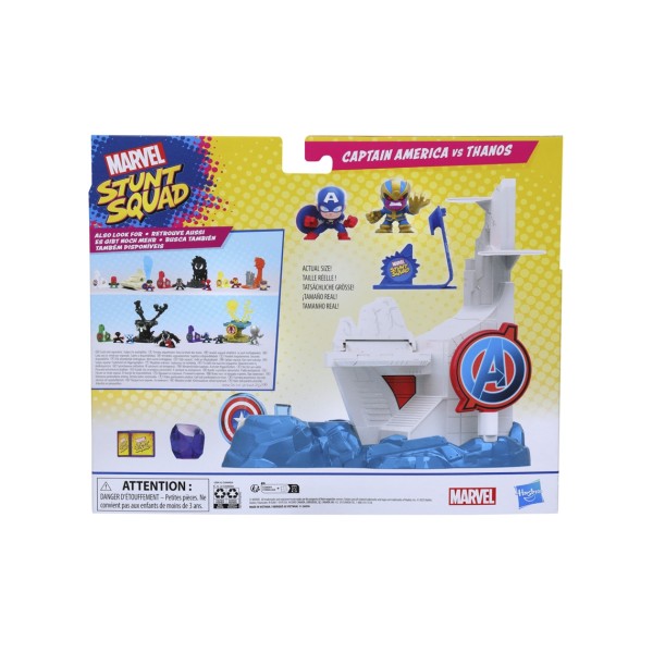 Set de juego hasbro marvel stunt squad tower smash