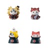 Set 8 figuras megahouse naruto shippuden nyaruto! battle vs akatsuki surtido