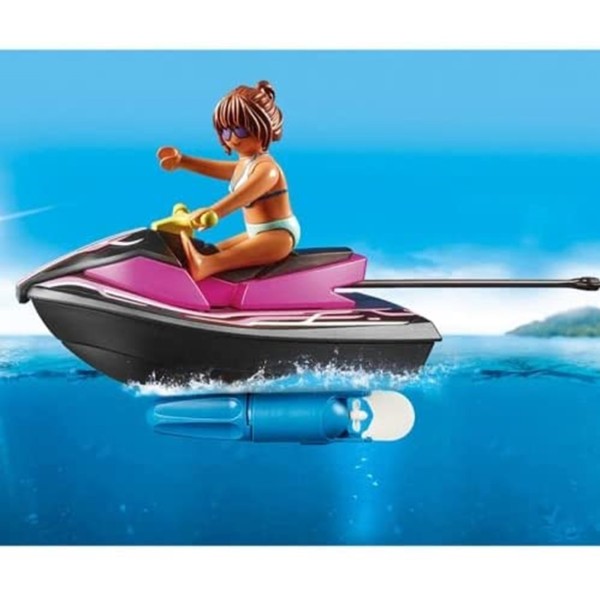 Playmobil starter pack moto de agua con bote banana