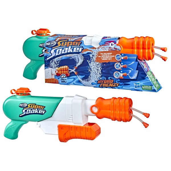 Pistola hasbro nerf super soaker hydro frenzy