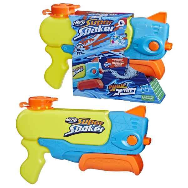 Pistola hasbro nerf super soaker wave spray