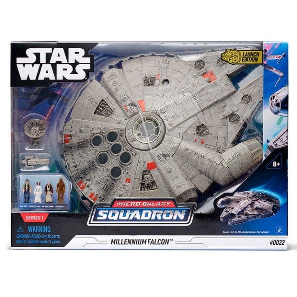 Figura star wars halcon milenario con luz y sonido