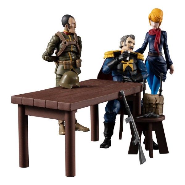 Figuras megahouse g.m.g mobile suit gundam principality of zeon team ramba ral set