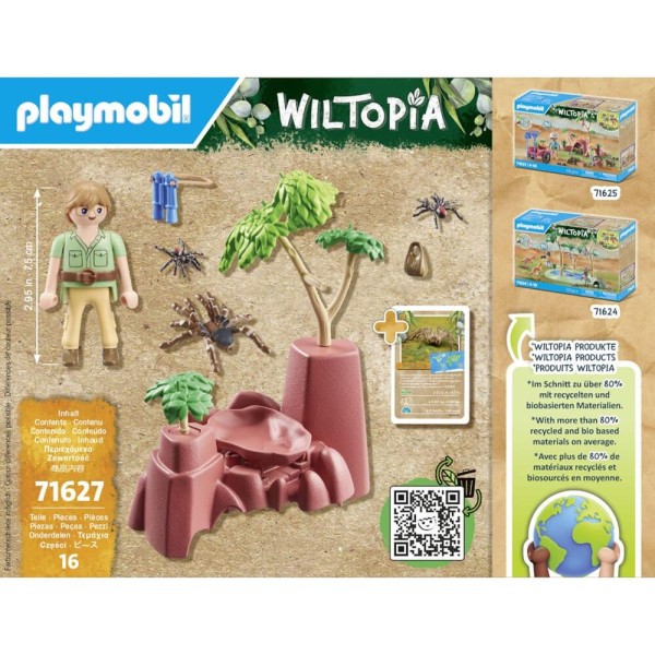 Playmobil wiltopia - rocas con arañas