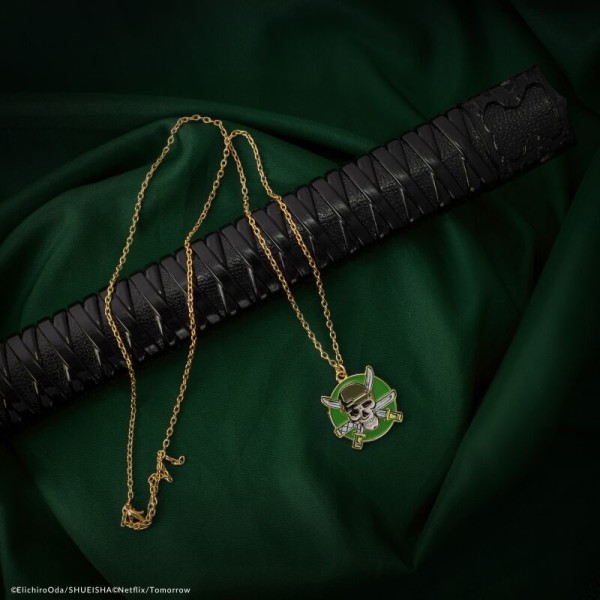 Collar cinereplicas one piece roronoa zoro logo