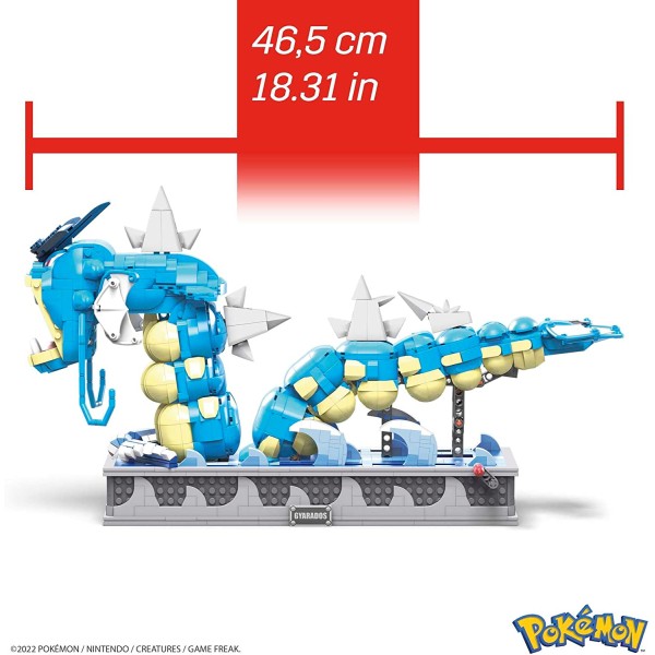 Figura mattel mega construx motion pokemon gyarados 2186 pcs