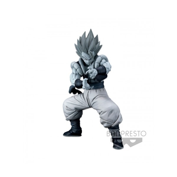 Figura banpresto dragon ball super super saiyan blue gogeta tones blanco & negro master stars piece