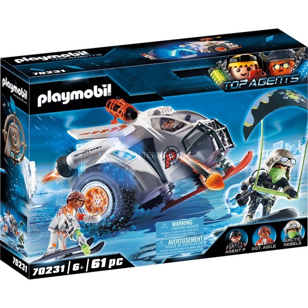 Playmobil espias spy team planeador de nieve