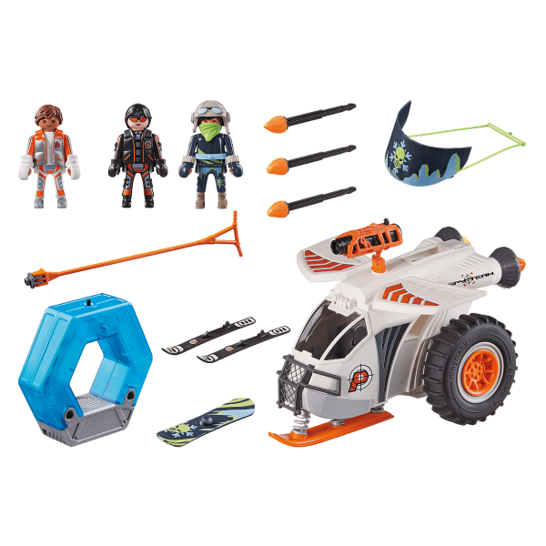 Playmobil espias spy team planeador de nieve