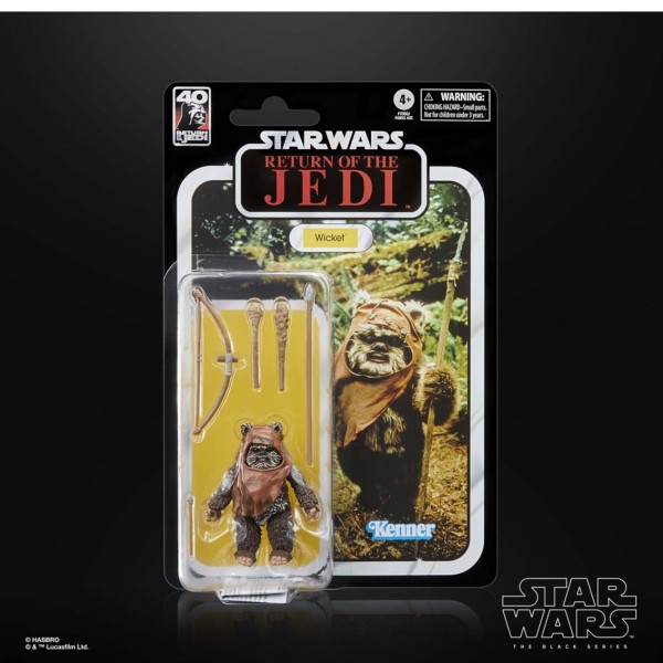 Figura hasbro star wars the black series - wicket (ewok)