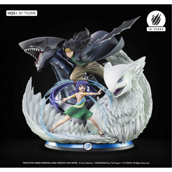 Figura tsume arts fairy tail gajeel & wendy estatua resina escala 1 - 4 hqs+