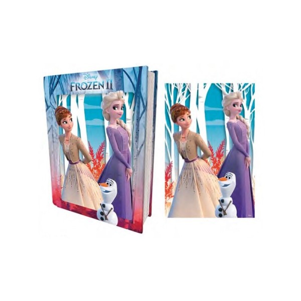 Puzzle libro lenticular prime 3d disney frozen ii elsa anna y olaf 300 piezas