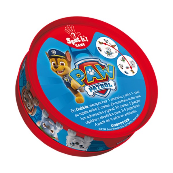 Juego de mesa dobble patrulla canina pegi 4