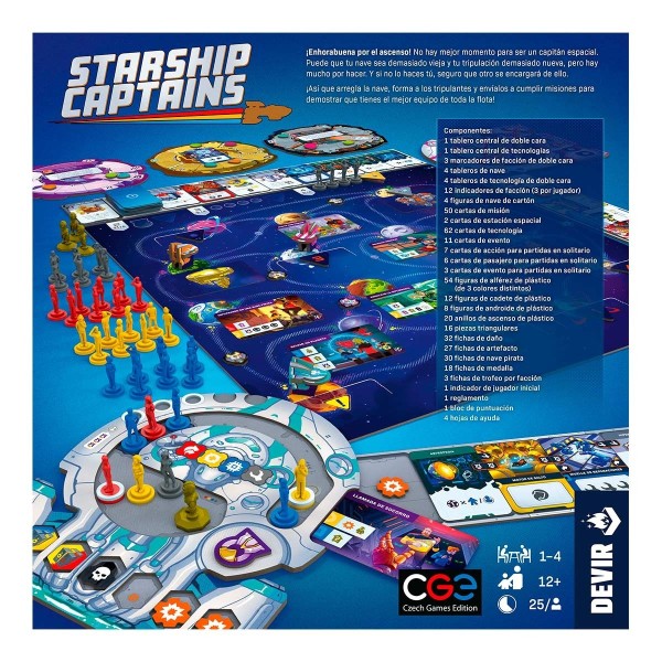 Juego de mesa starship captains