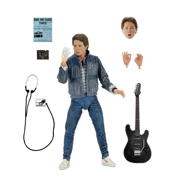 Figura neca regreso al futuro ultimate marty mcfly 1985 audicion 18 cm scale action figure back to the future