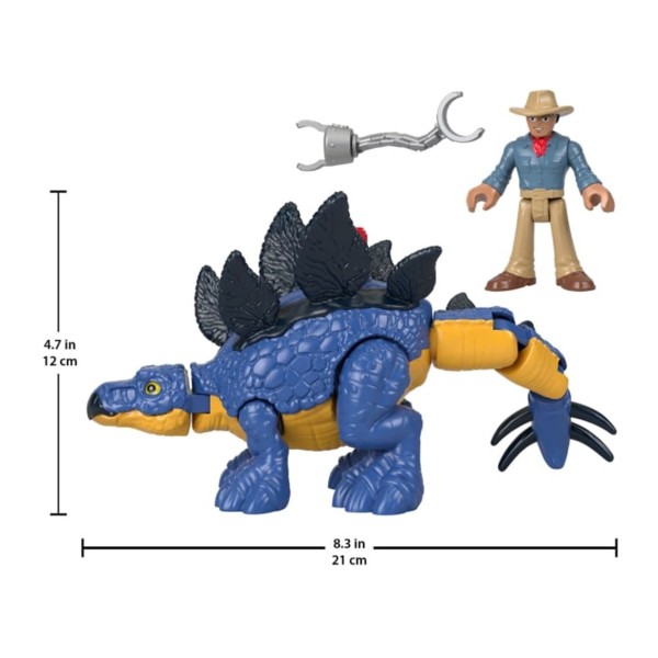 Figura mattel jurassic world stegosaurus