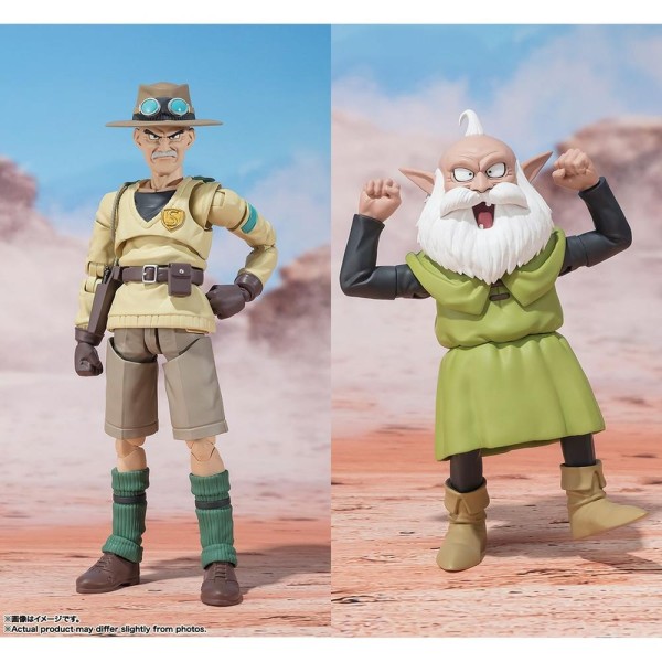 Pack 2 figuras tamashii nations sand land sh figuarts rao & thief 15 & 11cm