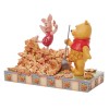 Figura enesco disney winnie the pooh pooh & piglet recogiendo hojas de otoño