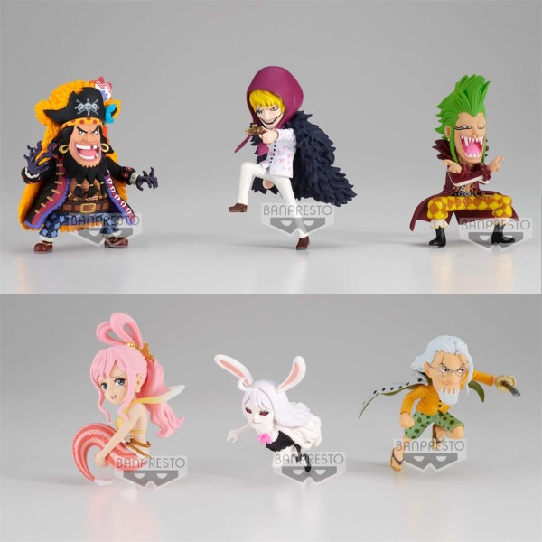 Figura banpresto one piece world collectable the great pirates 100 landspaces vol 7 1 unidad aleatoria