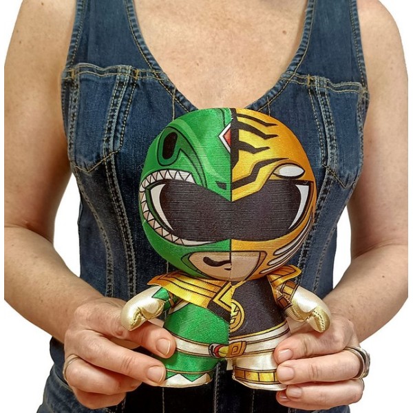 Peluche dznr power rangers verde - blanco