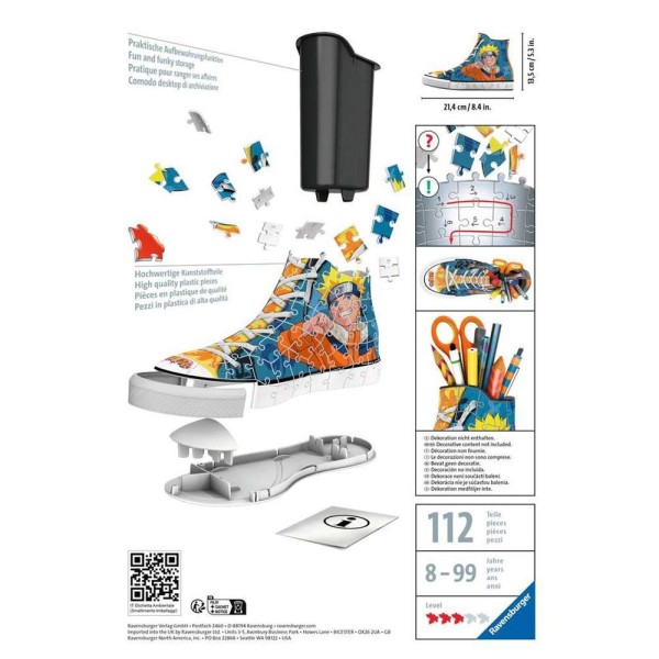 Puzzle 3d ravensburger sneaker - naruto