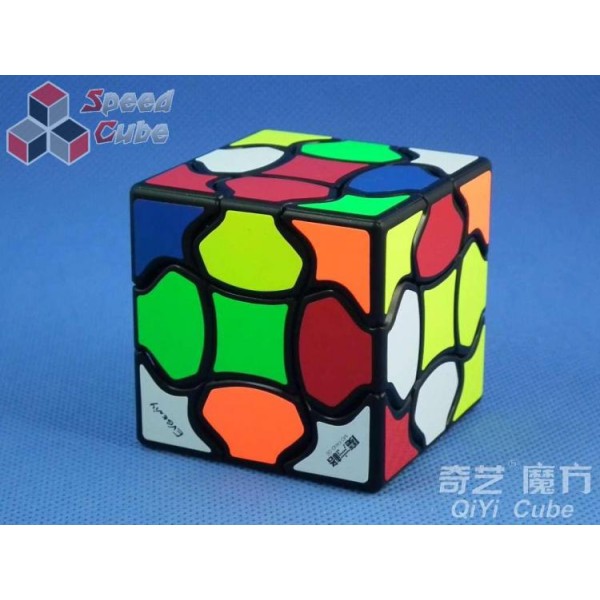 Cubo de rubik qiyi fluffy 3x3 bordes negros